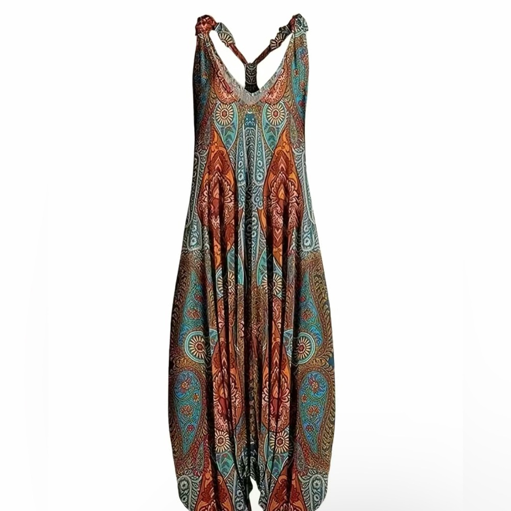 Bohemian Harem Romper, sz XL